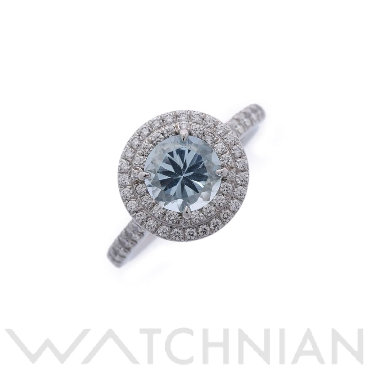 ティファニー ソレストリング アクアマリン シルバー Pt950プラチナ レディース ジュエリー 【中古】【jewelry】