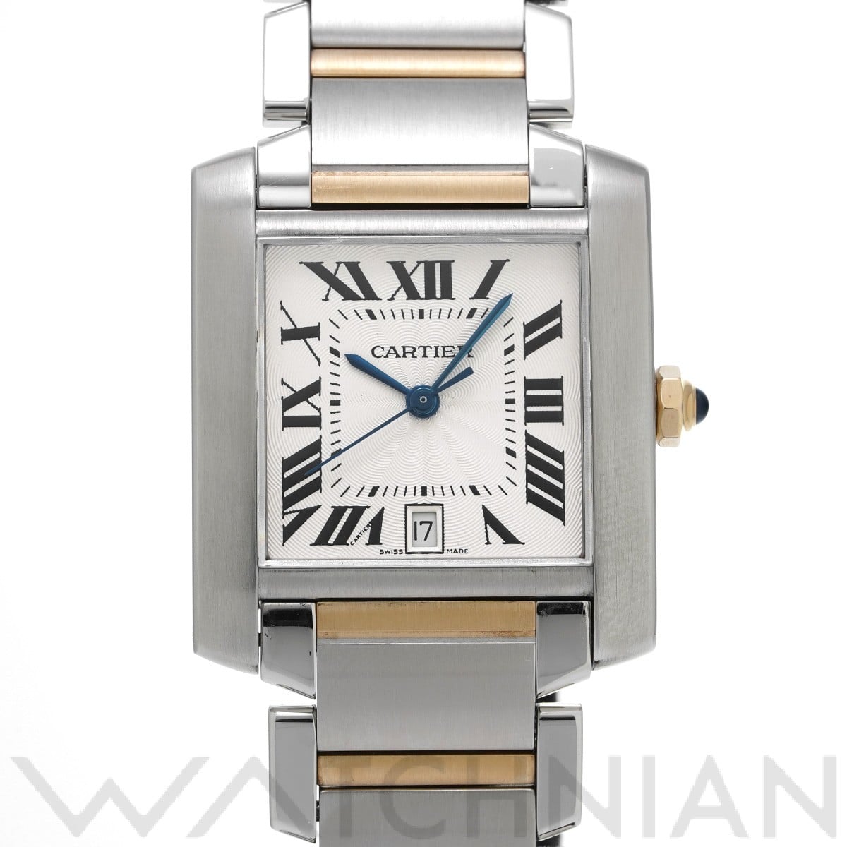 カルティエ タンク フランセーズ LM W51005Q4 シルバー メンズ 時計 【中古】【wristwatch】