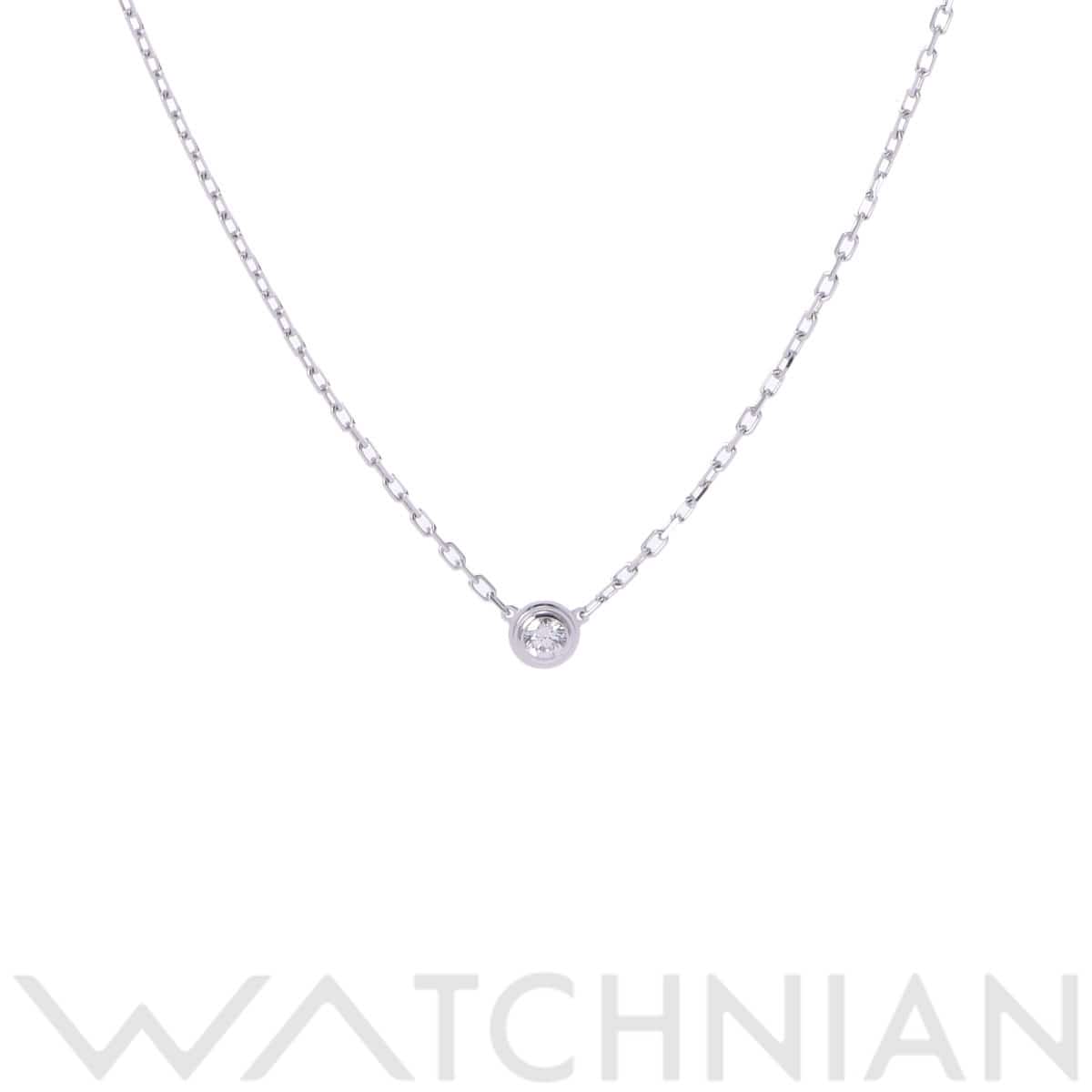 カルティエ ディアマンレジェ ネックレス SM シルバー K18ホワイトゴールド WG レディース ジュエリー 【中古】【jewelry】