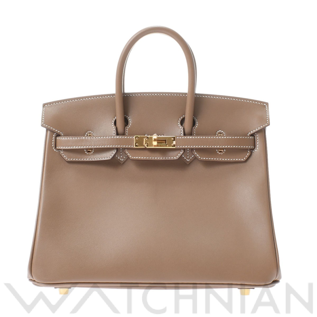 エルメス バーキン 25 エトゥープ/ゴールド金具 タデラクト レディース バッグ 【未使用】【bag】
