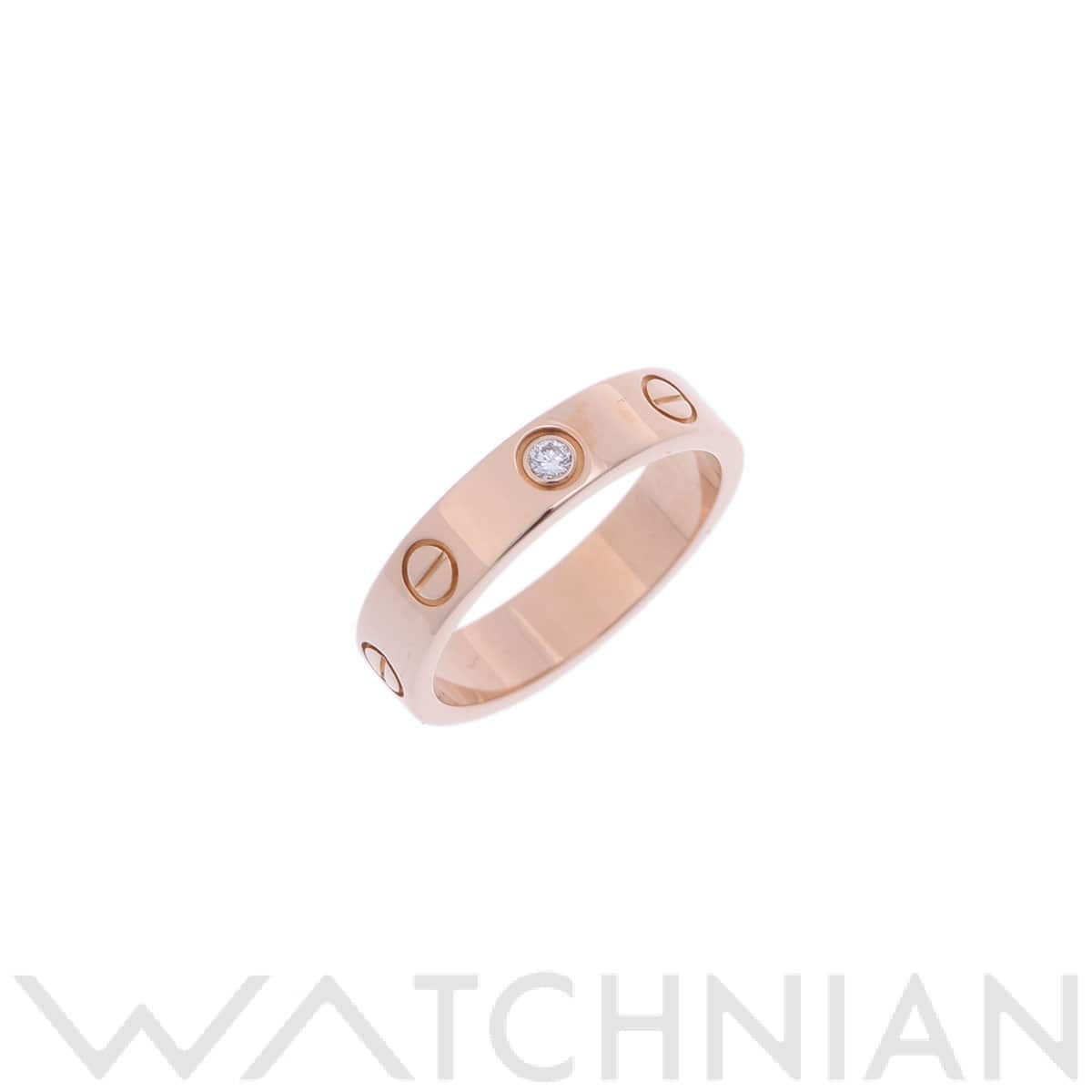 カルティエ ミニラブリング 1PD #49 ゴールド CRB4050749 K18ピンクゴールド PG レディース ジュエリー 【中古】【jewelry】