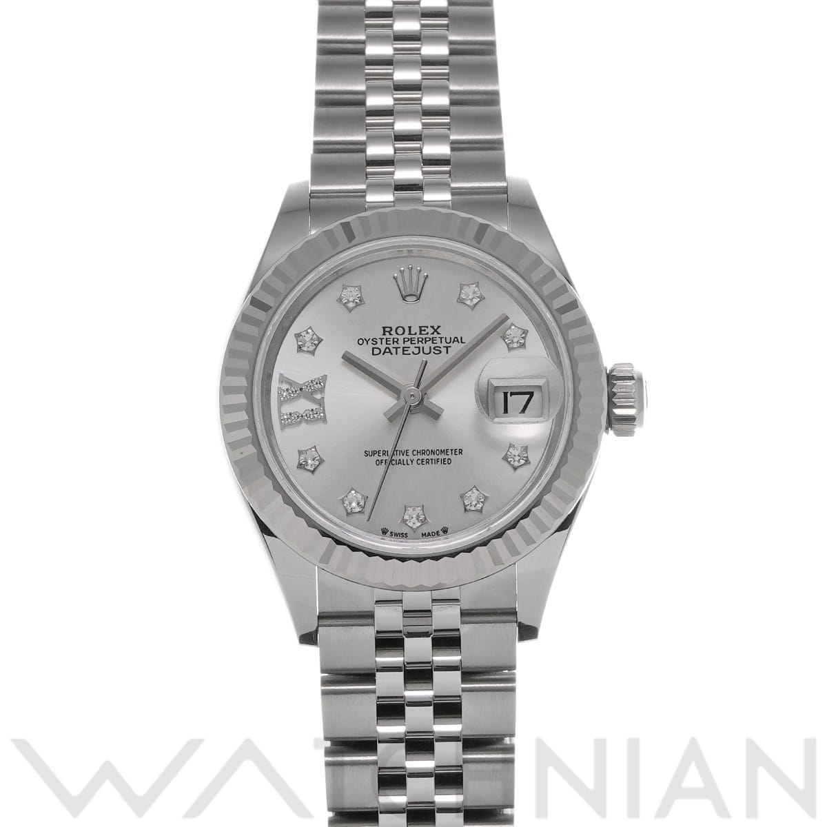 ロレックス レディ デイトジャスト 28  279174G シルバー/ダイヤモンド レディース 時計 【中古】【wristwatch】