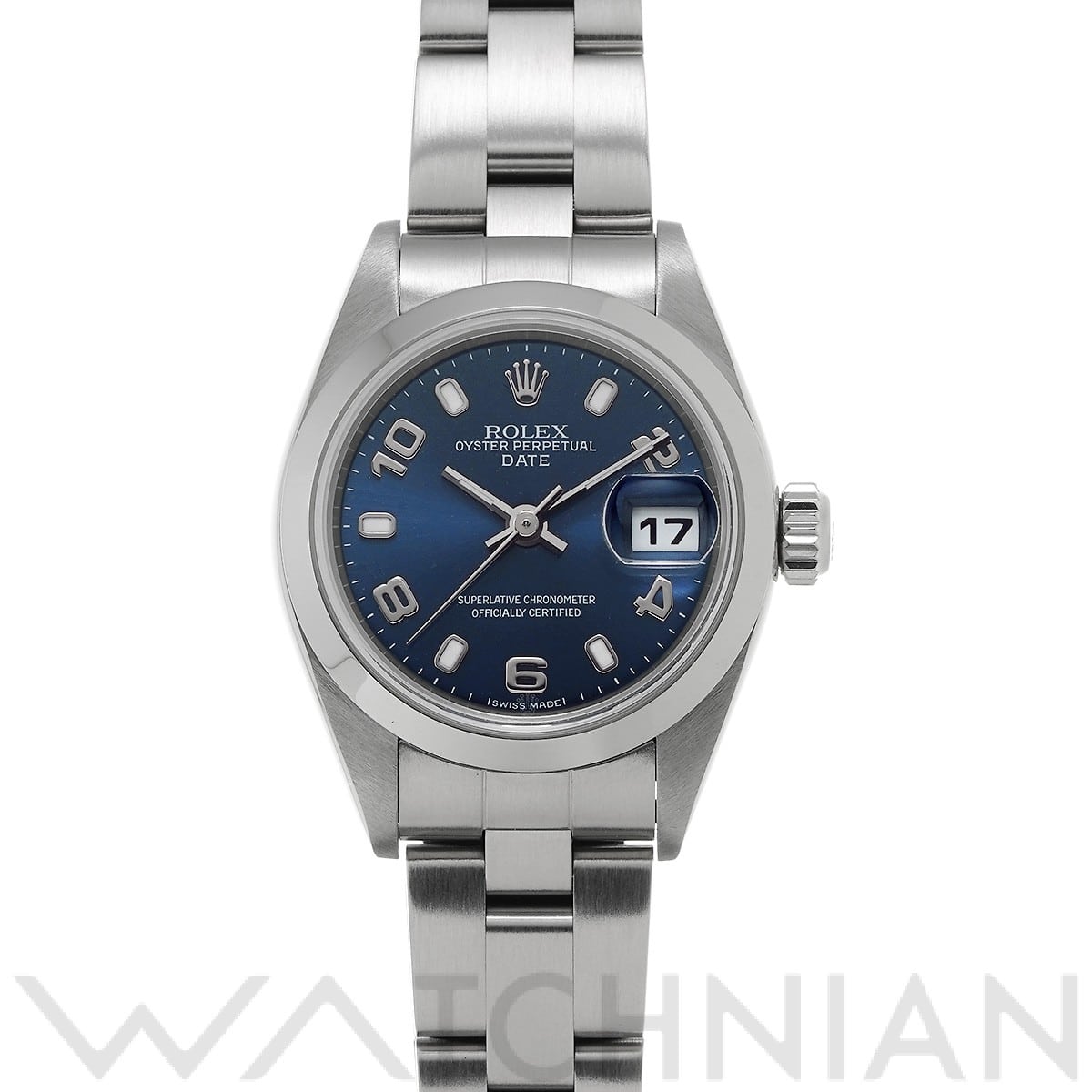 ロレックス オイスター パーペチュアル デイト 79160 ブルー レディース 時計 【中古】【wristwatch】