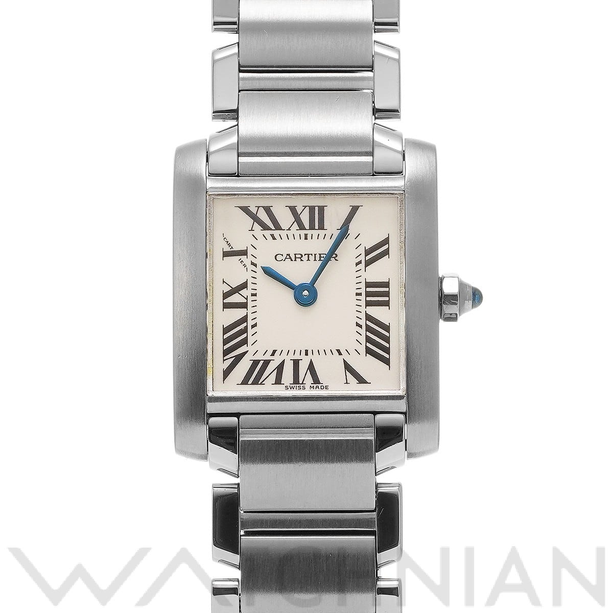 カルティエ タンク フランセーズ SM W51008Q3 シルバー レディース 時計 【中古】【wristwatch】