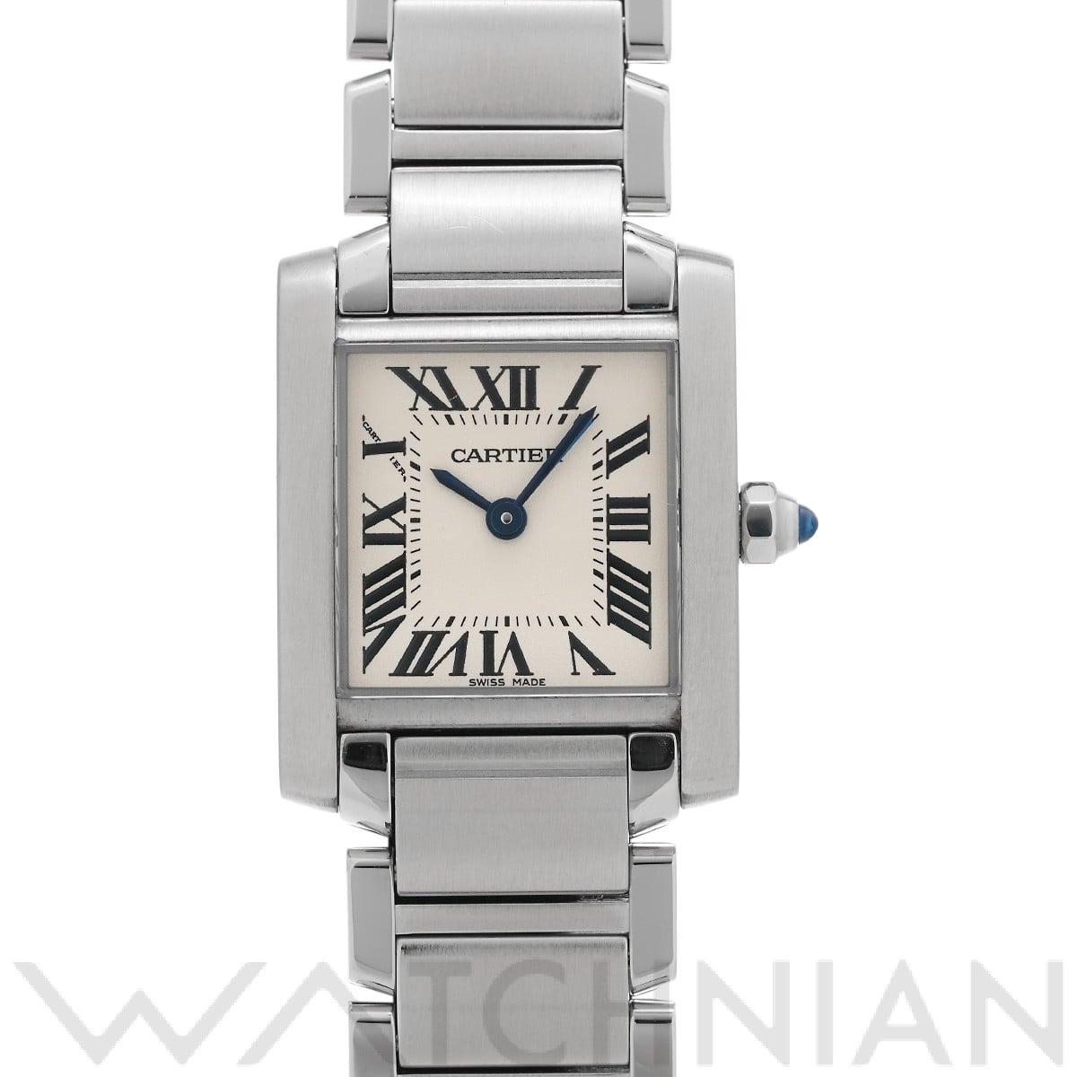 カルティエ タンク フランセーズ SM W51008Q3 シルバー レディース 時計 【中古】【wristwatch】