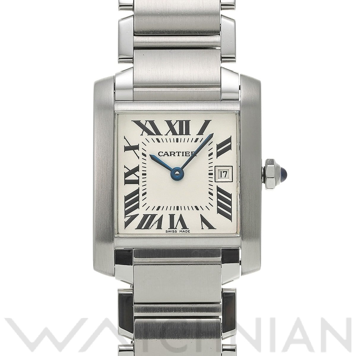 カルティエ タンク フランセーズ MM W51003Q3 シルバー ユニセックス 時計 【中古】【wristwatch】