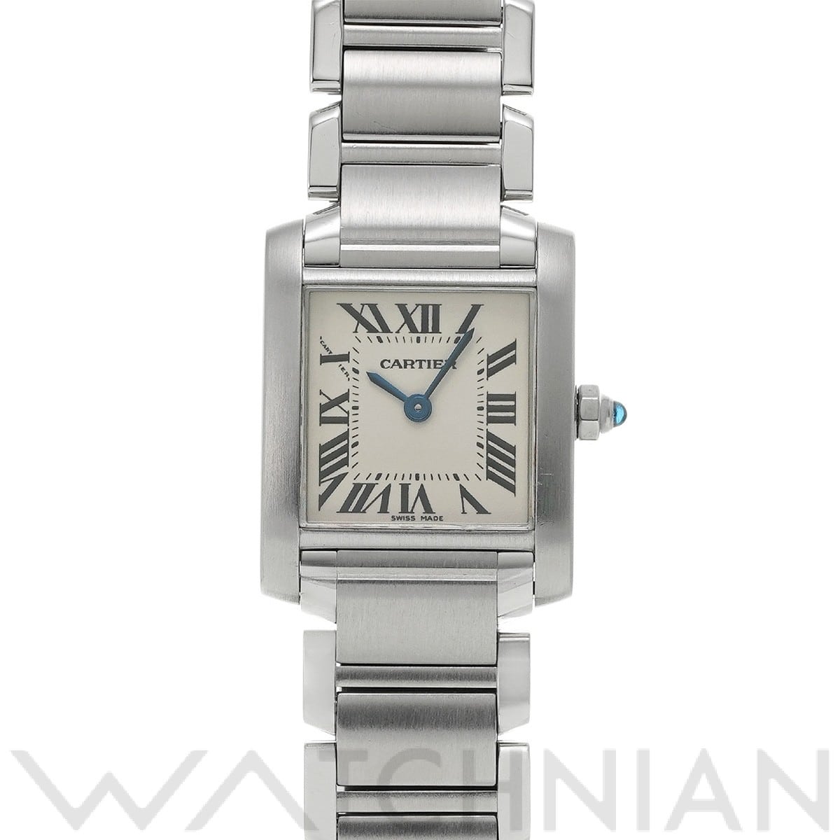 カルティエ タンク フランセーズ SM W51008Q3 シルバー レディース 時計 【中古】【wristwatch】