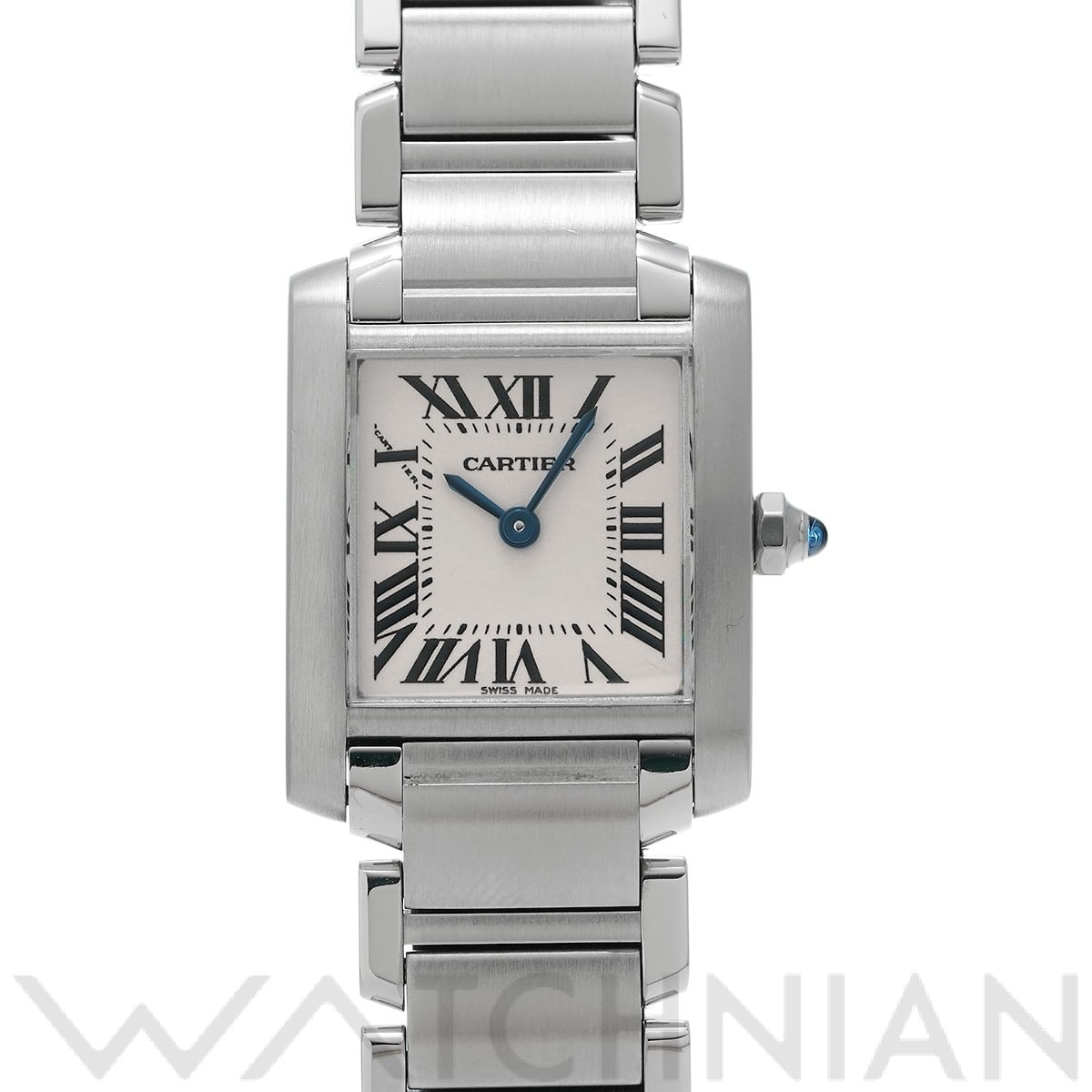 カルティエ タンク フランセーズ SM W51008Q3 シルバー レディース 時計 【中古】【wristwatch】