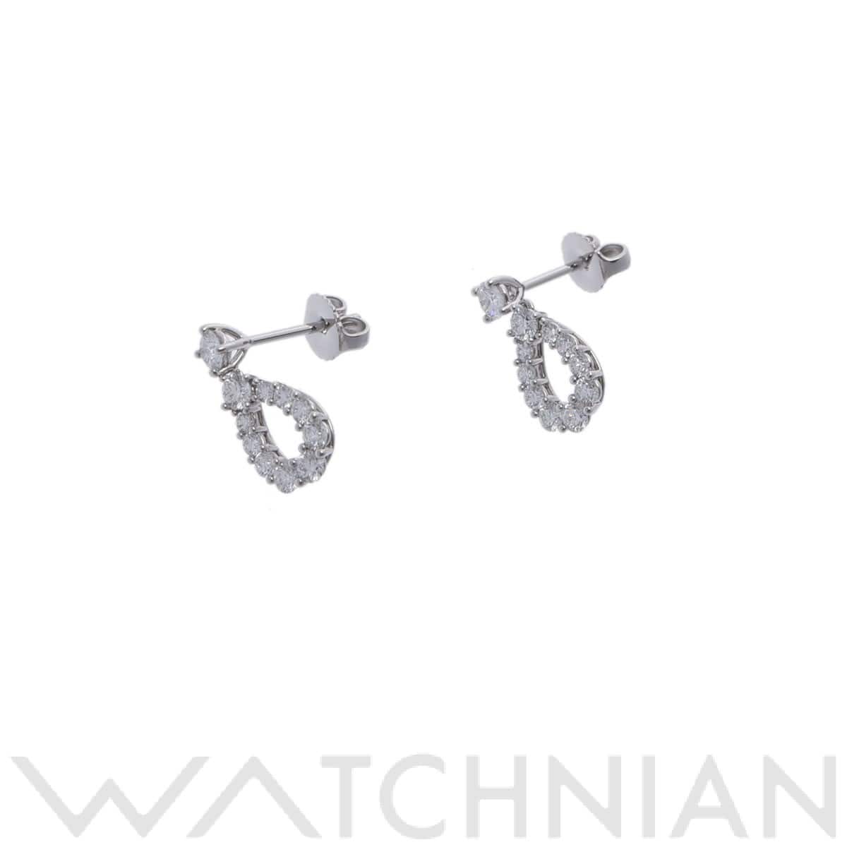 ハリー ウィンストン ループスモール ピアス シルバー EADPRDSMLP Pt950プラチナ レディース ジュエリー 【中古】【jewelry】
