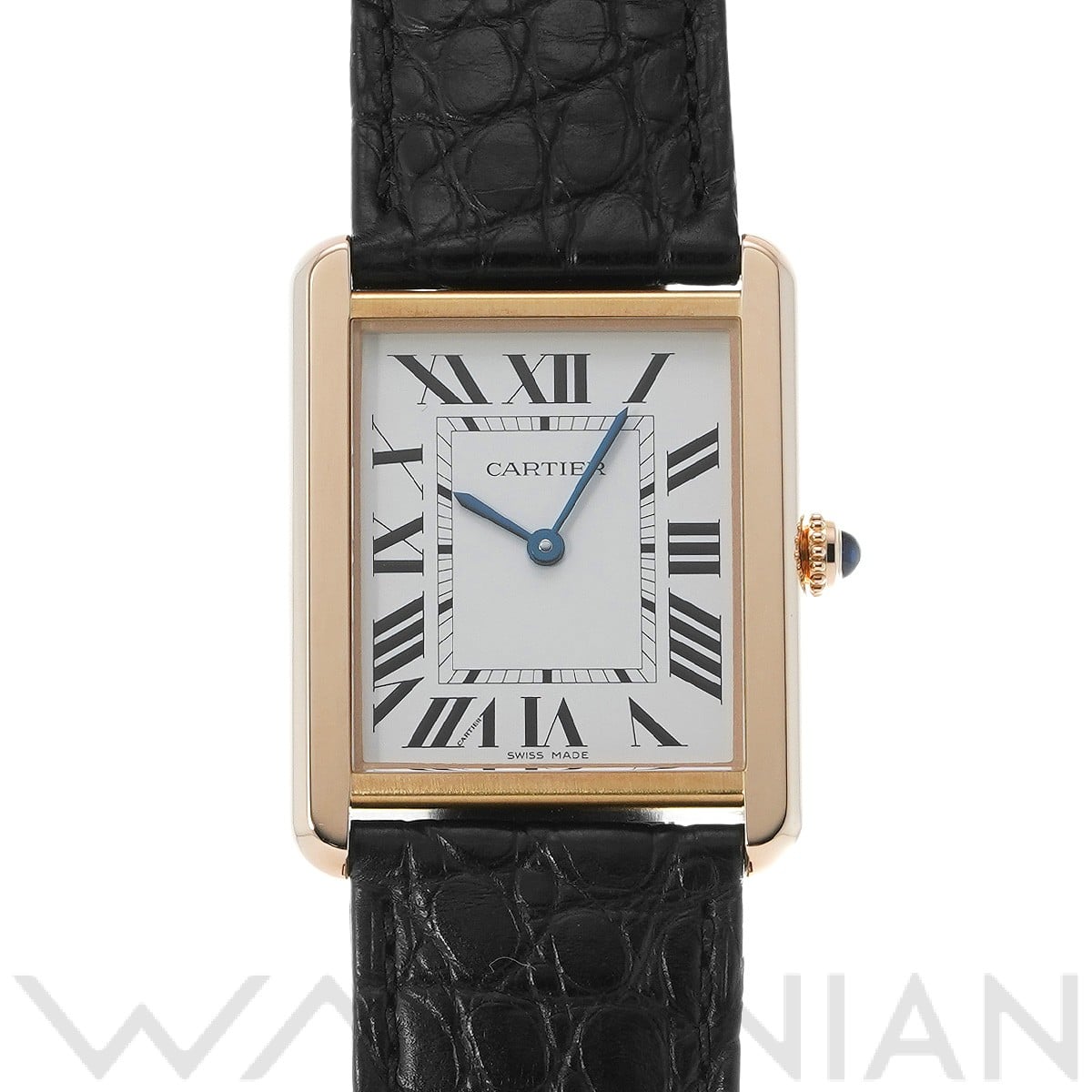 カルティエ タンクソロ LM W5200025 シルバー メンズ 時計 【中古】【wristwatch】