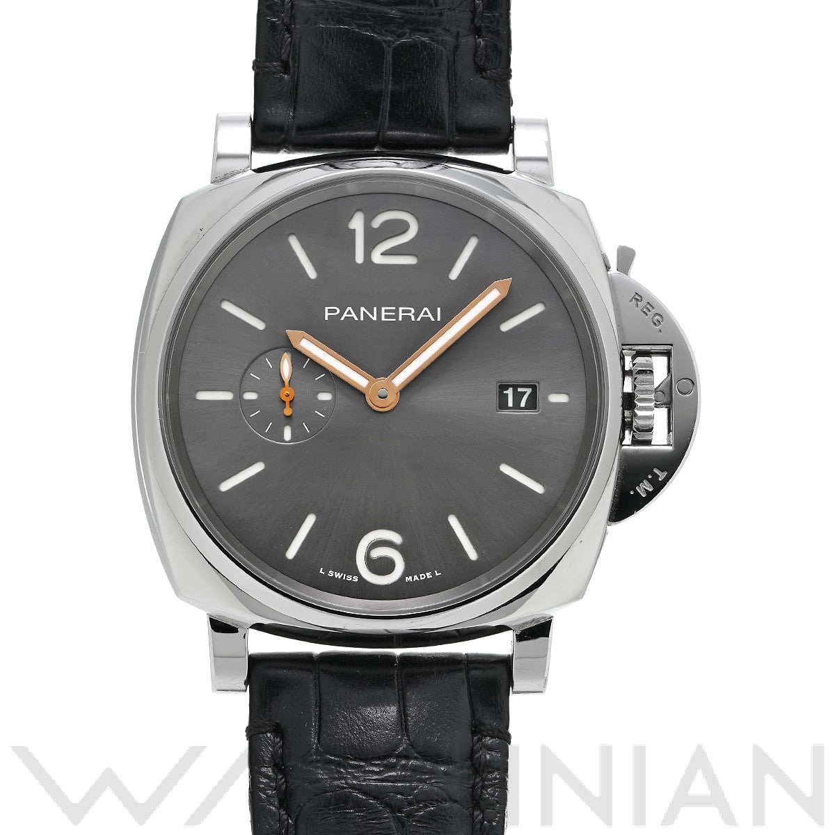 パネライ ルミノール ドゥエ 1950 PAM01250 グレー メンズ 時計 【中古】【wristwatch】