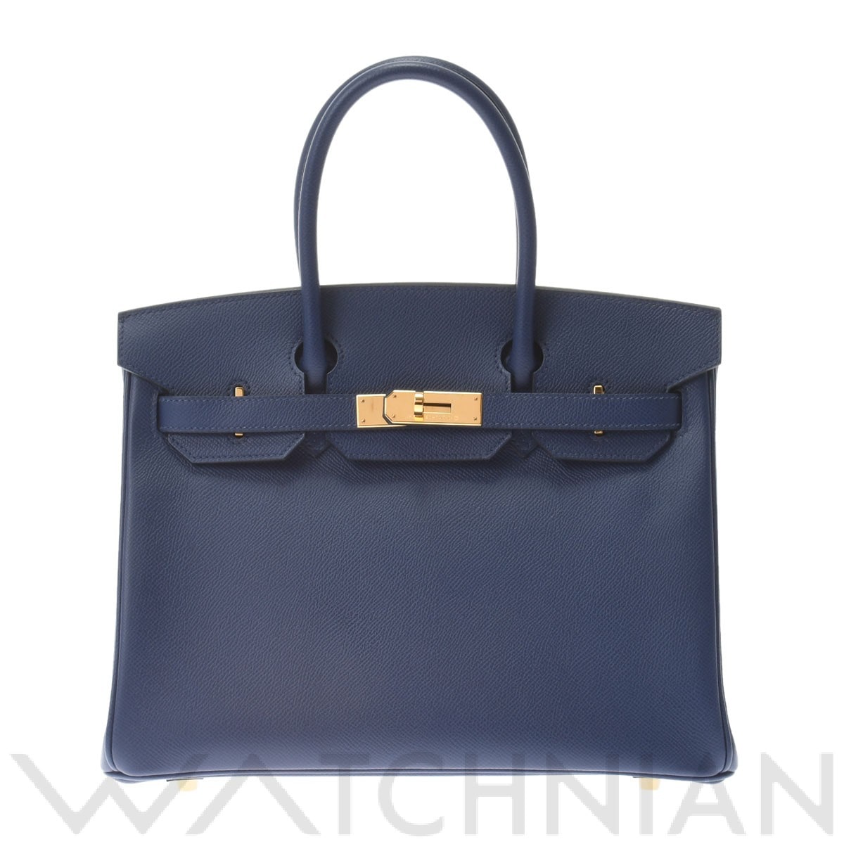 エルメス バーキン 30 ブルーサフィール/ゴールド金具 ヴォーエプソン レディース バッグ 【中古】【bag】