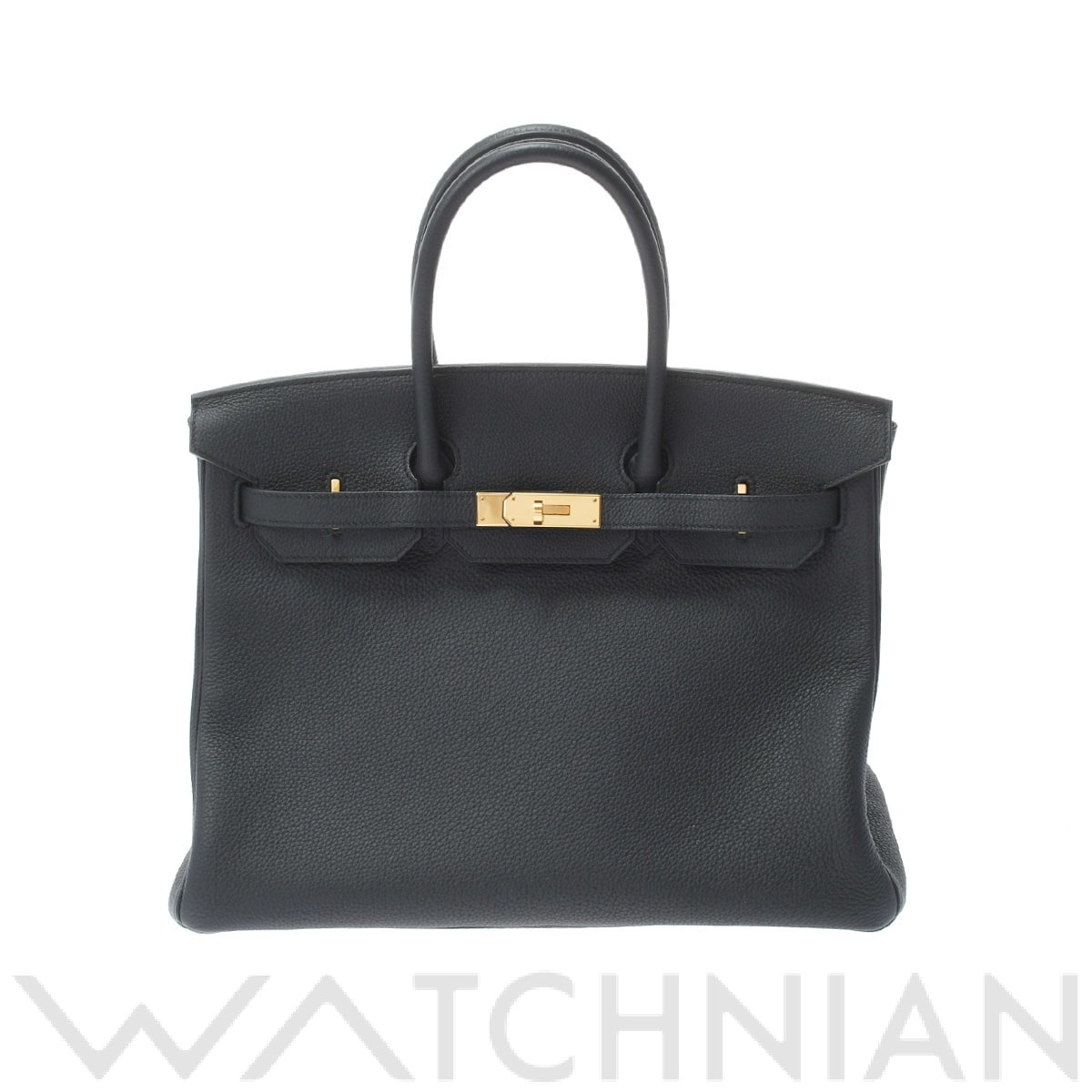 エルメス バーキン 35 ブラック/ゴールド金具 トゴ ユニセックス バッグ 【中古】【bag】