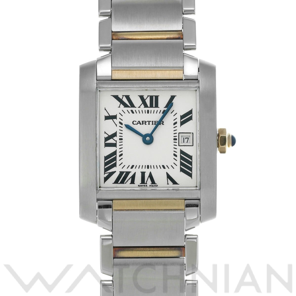 カルティエ タンク フランセーズ MM W51012Q4 シルバー ユニセックス 時計 【中古】【wristwatch】