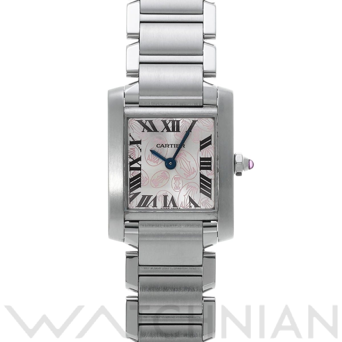 カルティエ タンク フランセーズ SM W51031Q3 シルバー レディース 時計 【中古】【wristwatch】