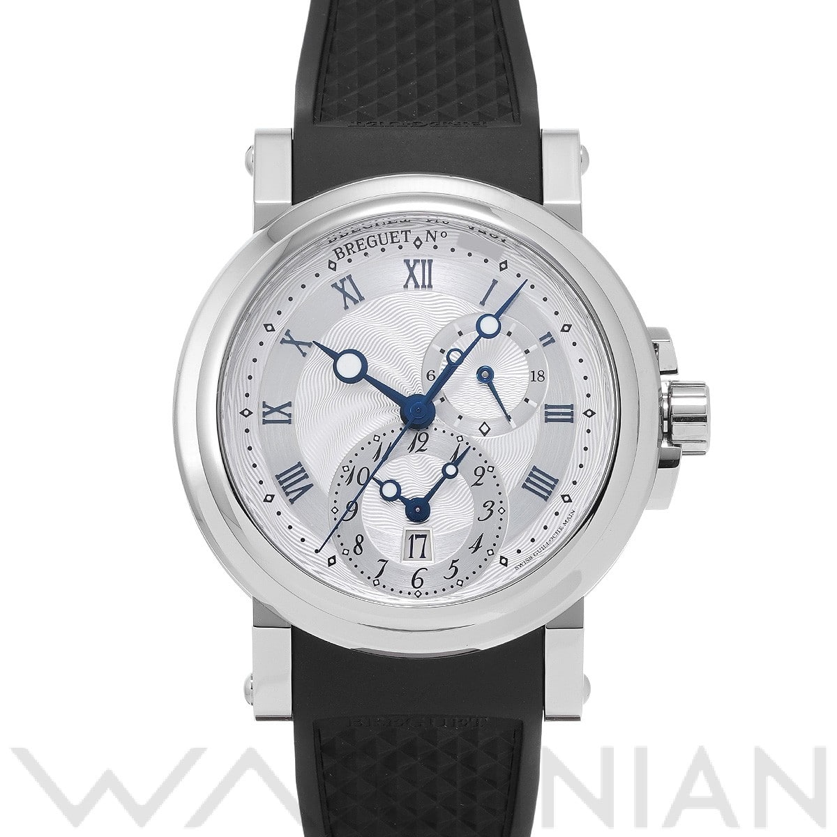 ブレゲ マリーン GMT 5857ST/12/5ZU シルバー メンズ 時計 【中古】【wristwatch】