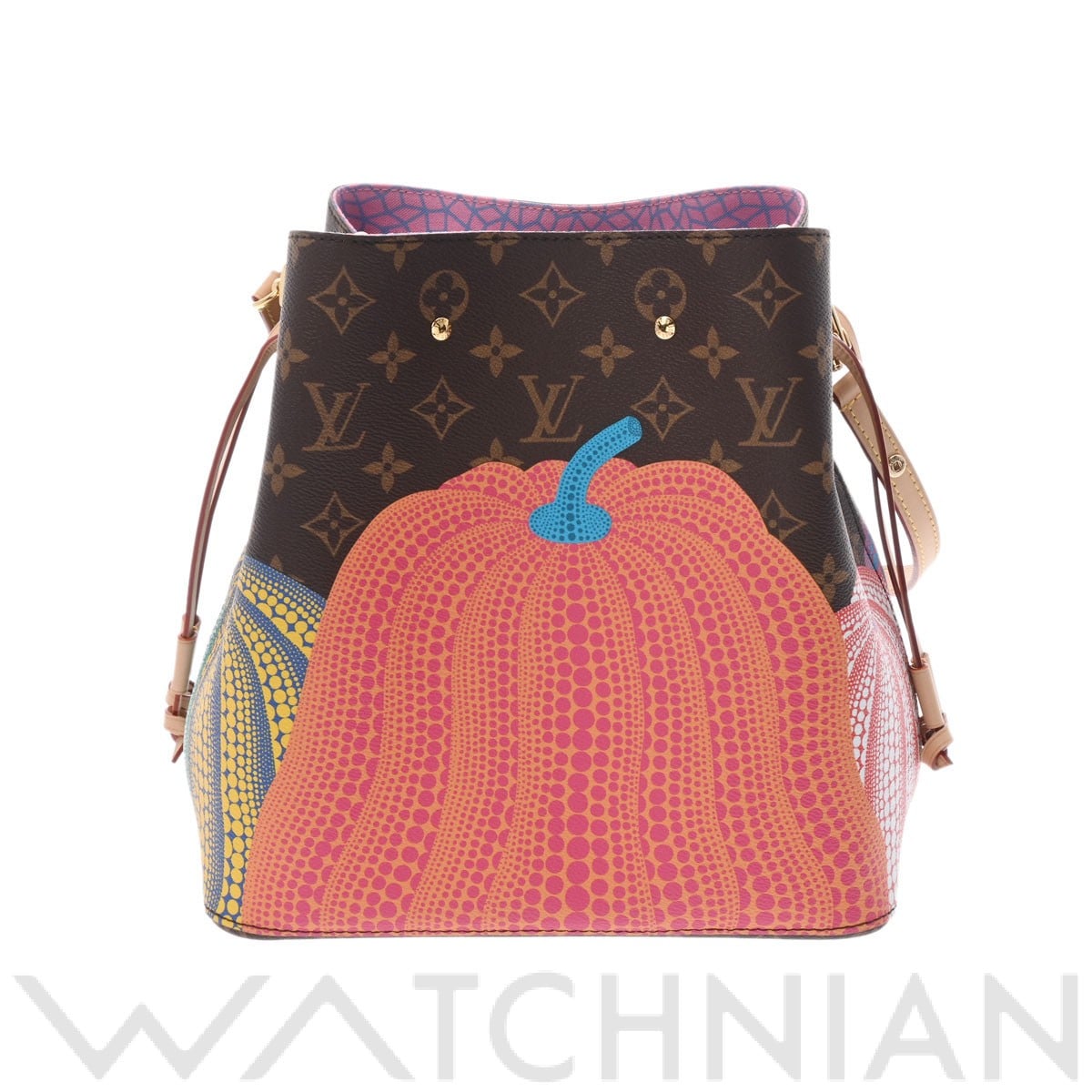ルイ ヴィトン モノグラムパンプキンドット LV×YK ネオノエMM ブラウン M46473 モノグラムキャンバス レディース バッグ 【未使用】【bag】