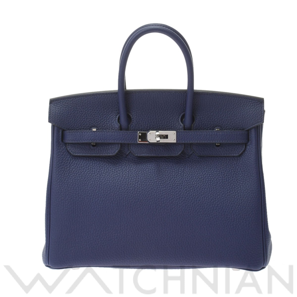 エルメス バーキン 25 ブルーアンクル/フー/パラジウム金具 トゴ レディース バッグ 【中古】【bag】