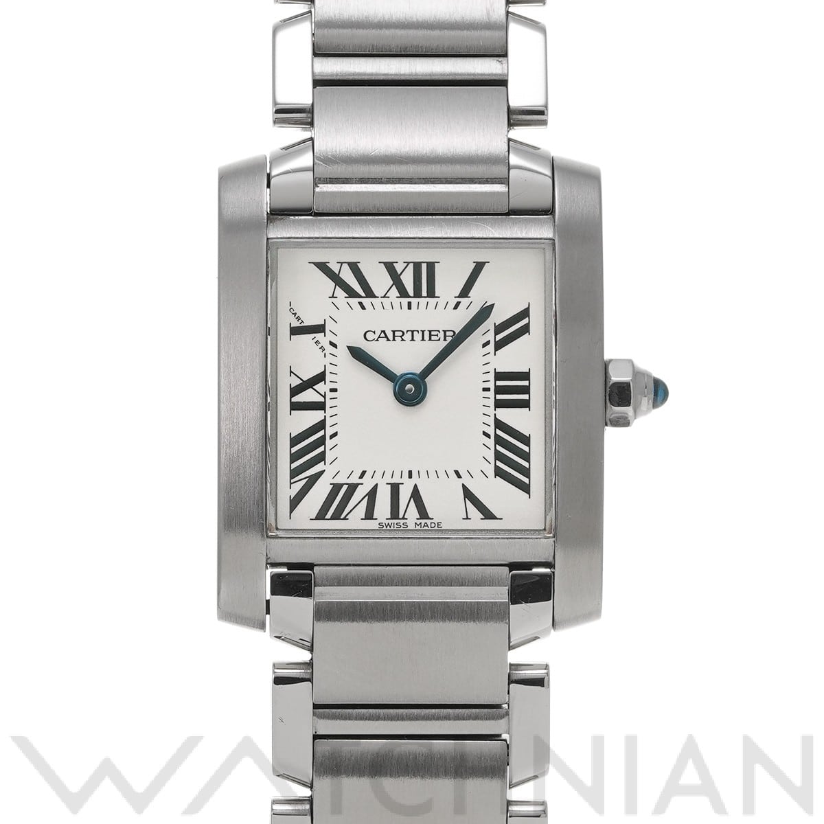 カルティエ タンク フランセーズ SM W51008Q3 シルバー レディース 時計 【中古】【wristwatch】