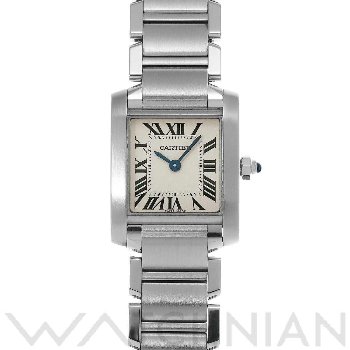 カルティエ タンク フランセーズ SM W51008Q3 シルバー レディース 時計 【中古】【wristwatch】
