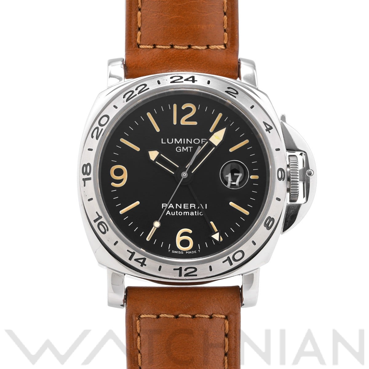 パネライ ルミノール GMT PAM00023 ブラック メンズ 時計 【中古】【wristwatch】