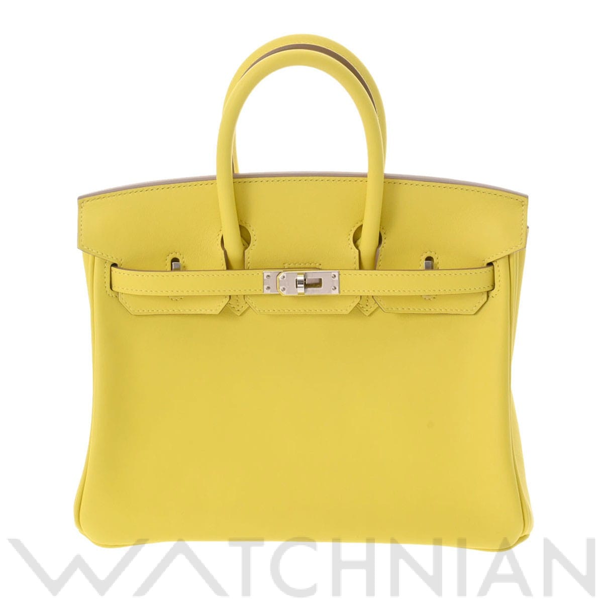 エルメス バーキン 25 ライム/パラジウム金具 ヴォースイフト レディース バッグ 【未使用】【bag】