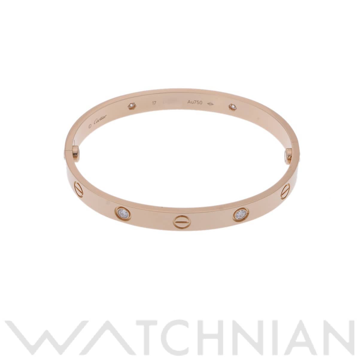 カルティエ ラブブレスレット #17 ゴールド K18イエローゴールド YG レディース ジュエリー 【中古】【jewelry】
