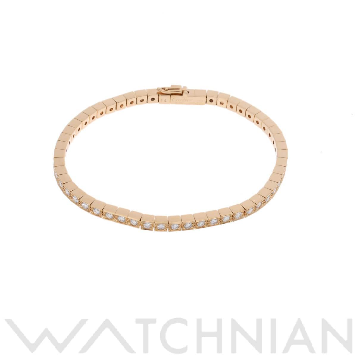 カルティエ ラニエールブレスレット #14 フルダイヤ ゴールド K18イエローゴールド YG レディース ジュエリー 【中古】【jewelry】