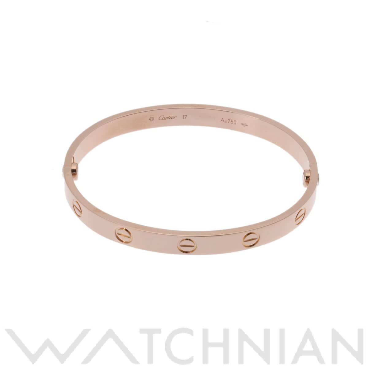 カルティエ ラブブレスレット #17 ゴールド K18ピンクゴールド PG ユニセックス ジュエリー 【中古】【jewelry】