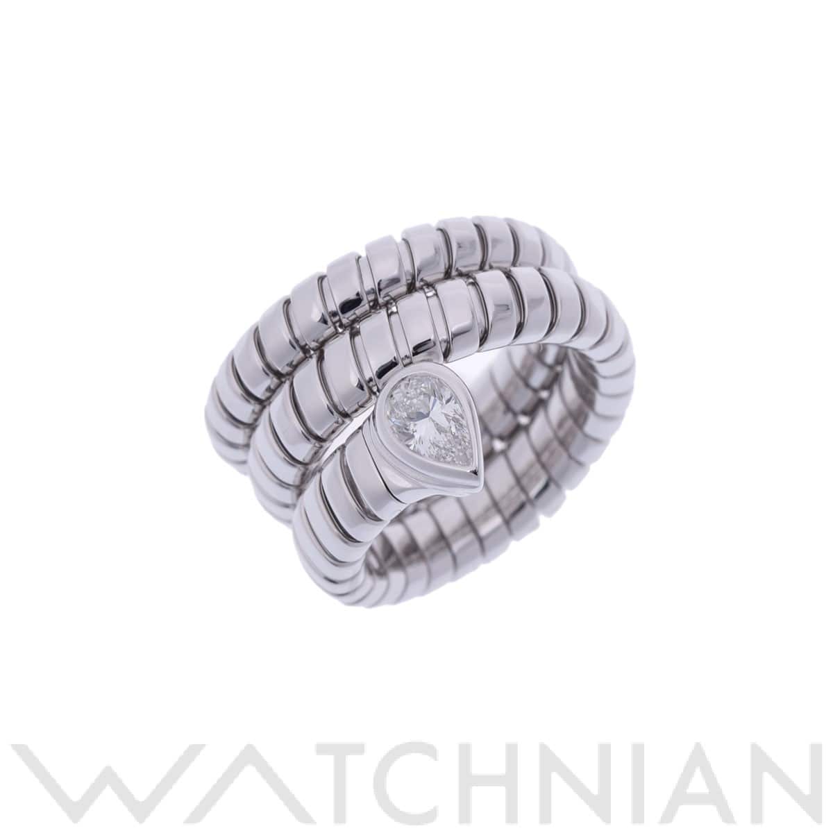 ブルガリ トゥボガス スネーク リング 1PD シルバー 301834 K18ホワイトゴールド WG レディース ジュエリー 【中古】【jewelry】