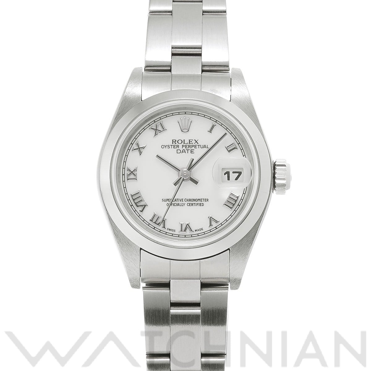 ロレックス オイスター パーペチュアル デイト 79160 ホワイト レディース 時計 【中古】【wristwatch】