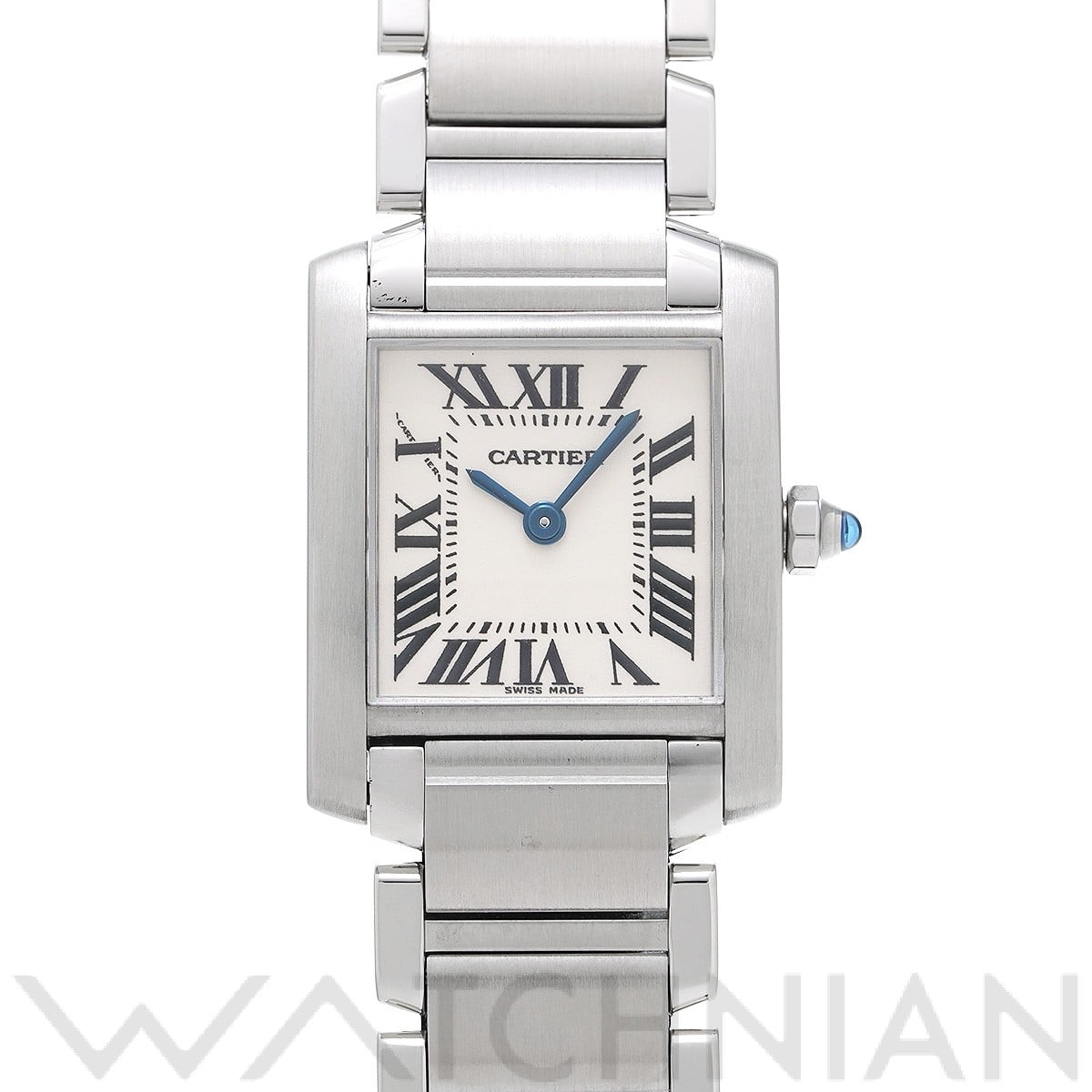 カルティエ タンク フランセーズ SM W51008Q3 シルバー レディース 時計 【中古】【wristwatch】