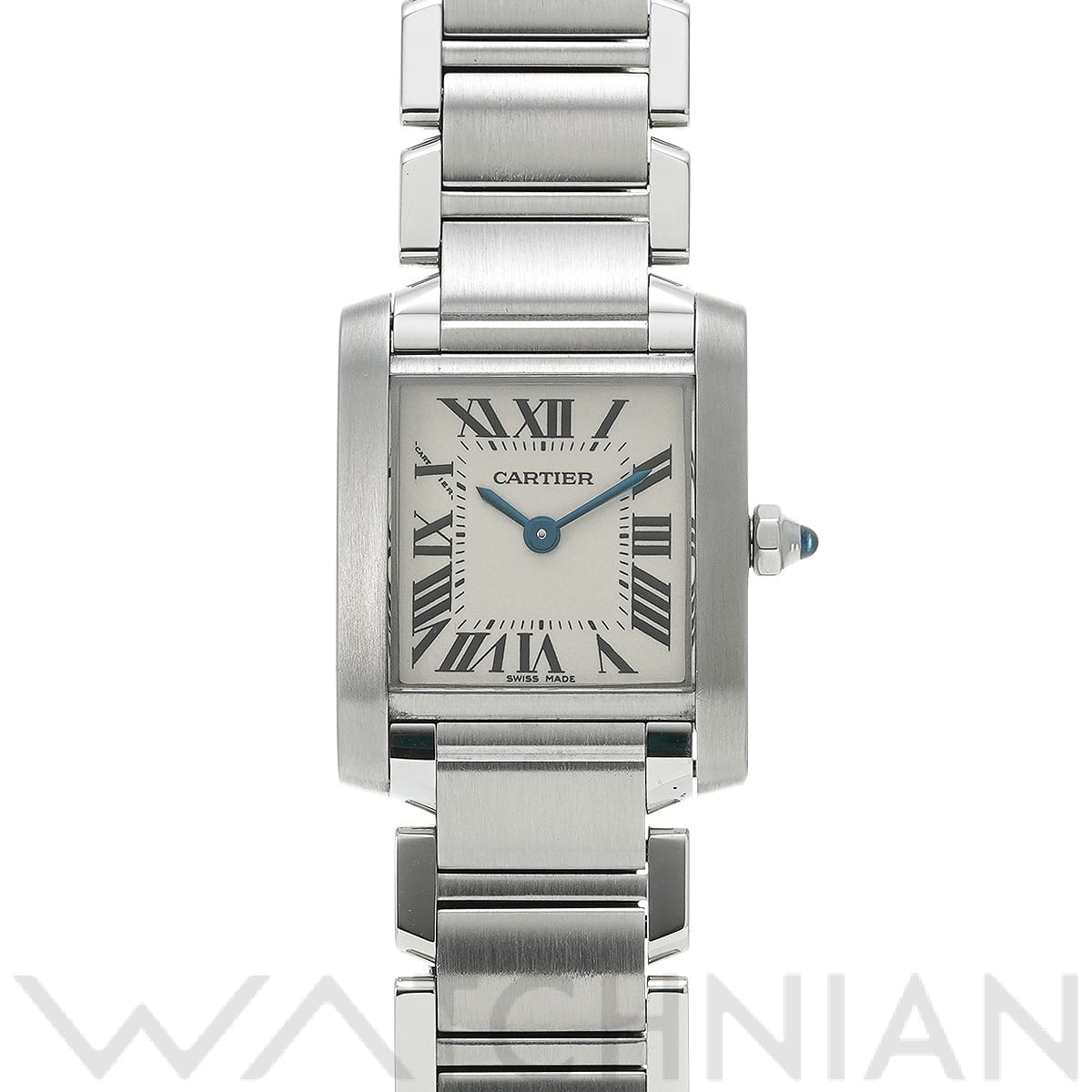 カルティエ タンク フランセーズ SM W51008Q3 シルバー レディース 時計 【中古】【wristwatch】