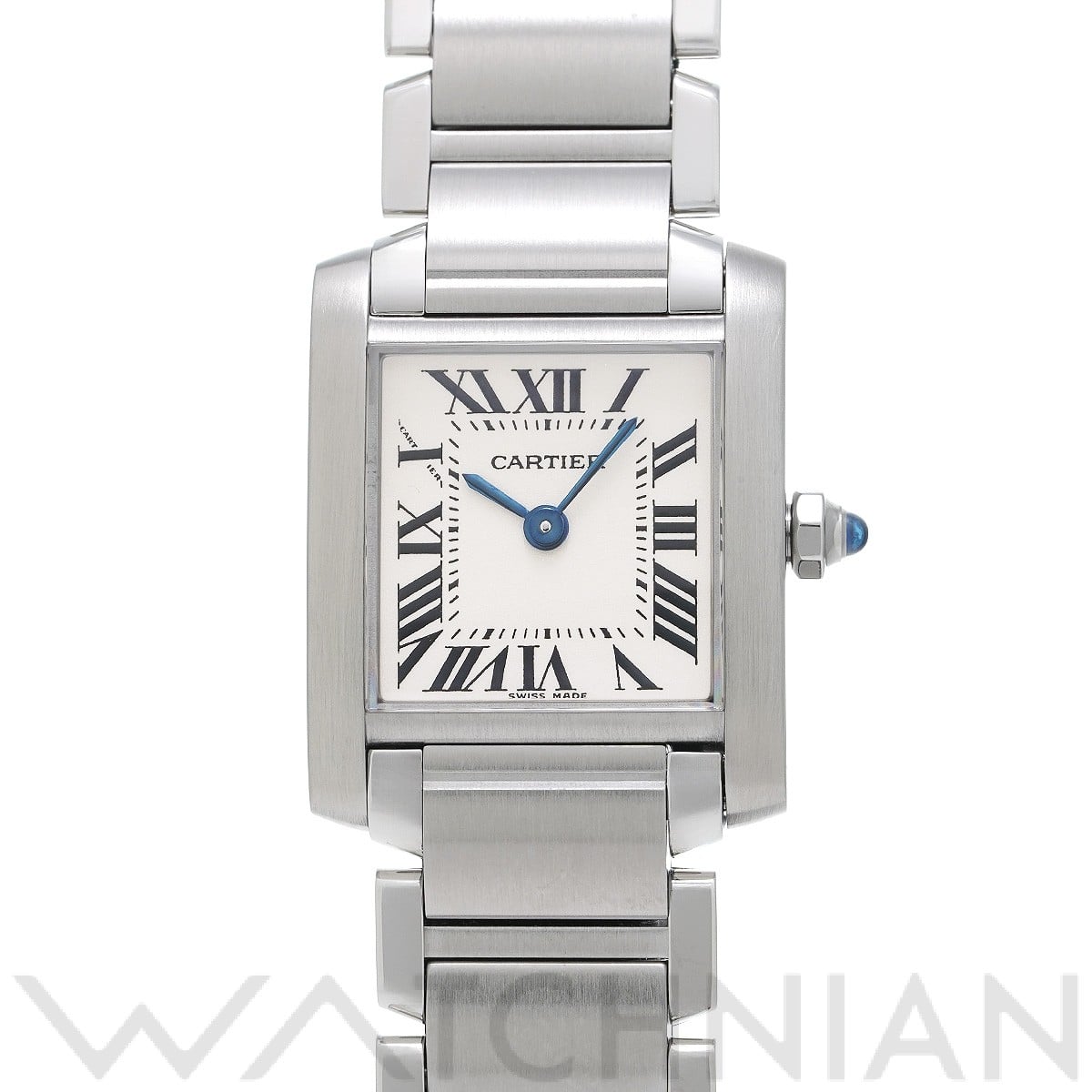 カルティエ タンク フランセーズ SM W51008Q3 シルバー レディース 時計 【中古】【wristwatch】