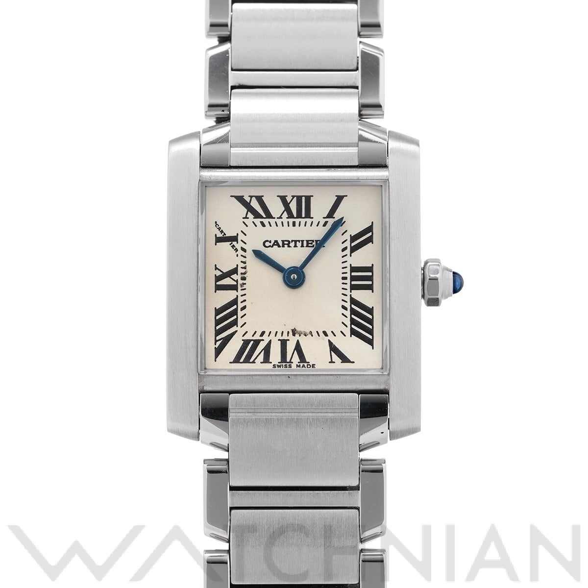 カルティエ タンク フランセーズ SM W51008Q3 シルバー レディース 時計 【中古】【wristwatch】