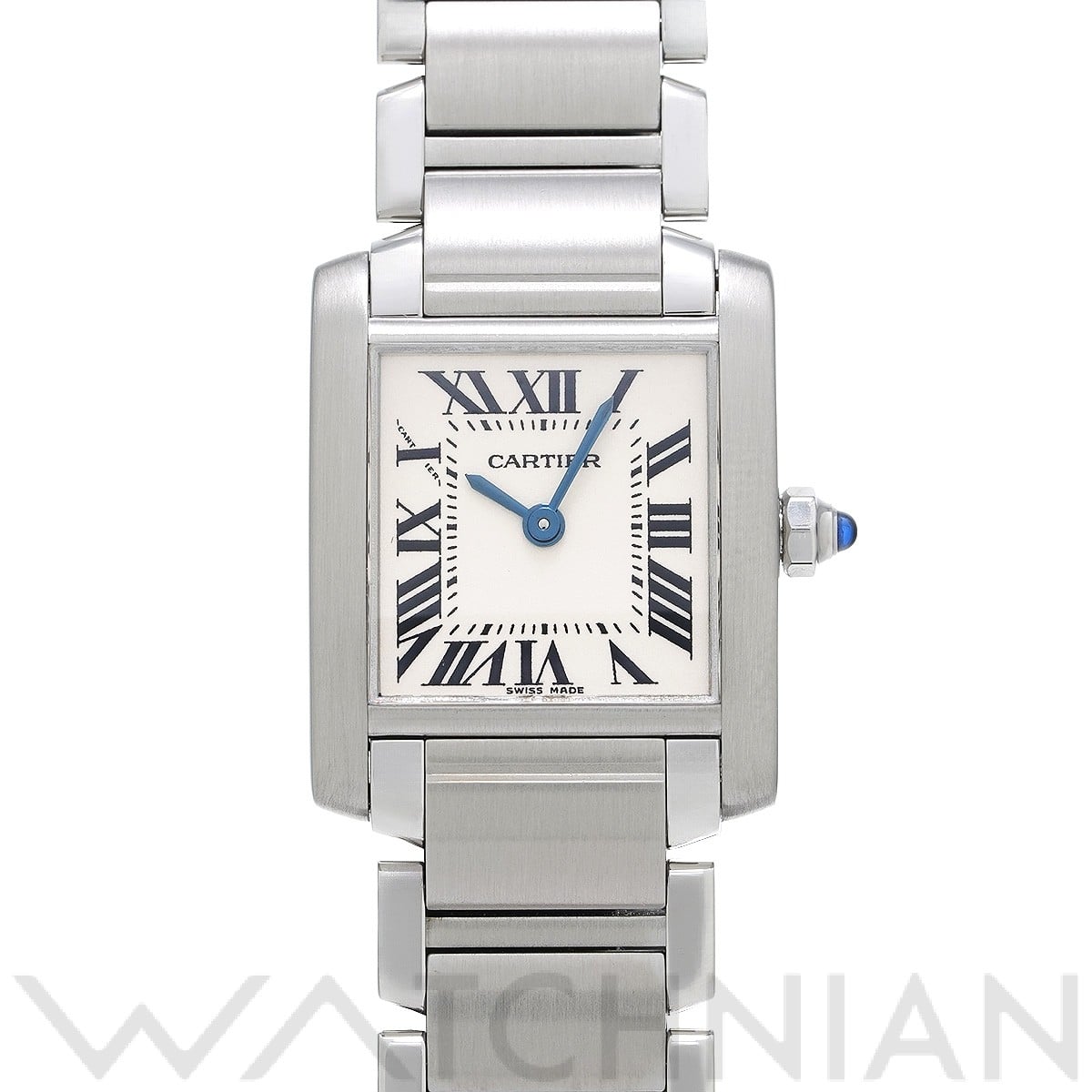 カルティエ タンク フランセーズ SM W51008Q3 シルバー レディース 時計 【中古】【wristwatch】