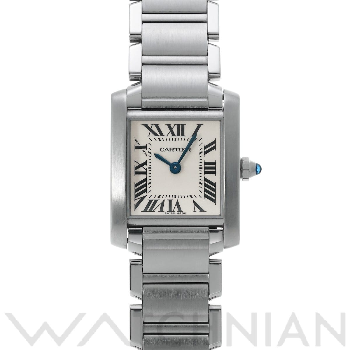 カルティエ タンク フランセーズ SM W51008Q3 シルバー レディース 時計 【中古】【wristwatch】