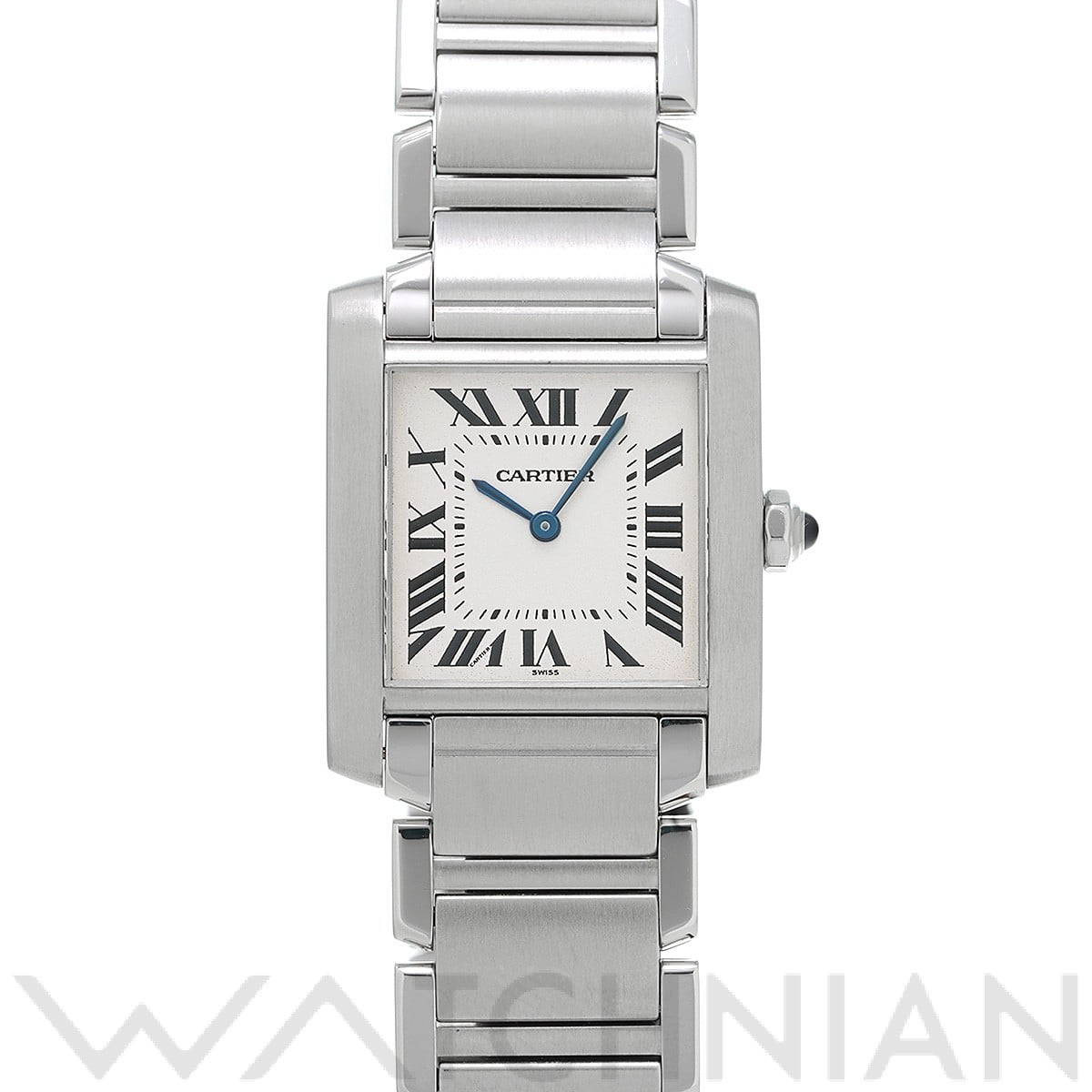 カルティエ タンク フランセーズ MM W51003Q3 シルバー ユニセックス 時計 【中古】【wristwatch】