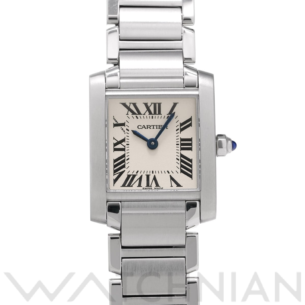 カルティエ タンク フランセーズ SM W51008Q3 シルバー レディース 時計 【中古】【wristwatch】