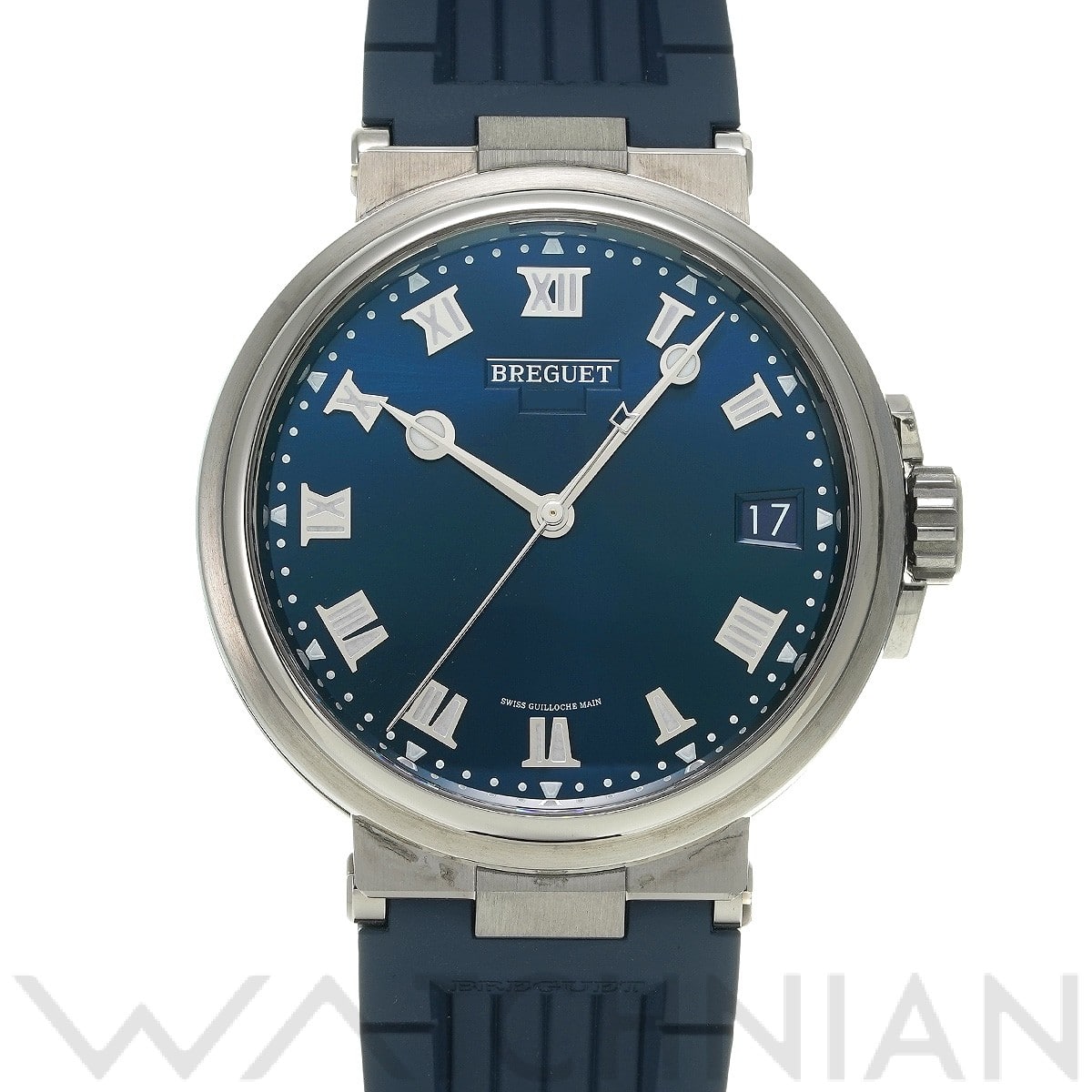 ブレゲ マリーン 5517TI/Y1/5ZU ブルー メンズ 時計 【中古】【wristwatch】