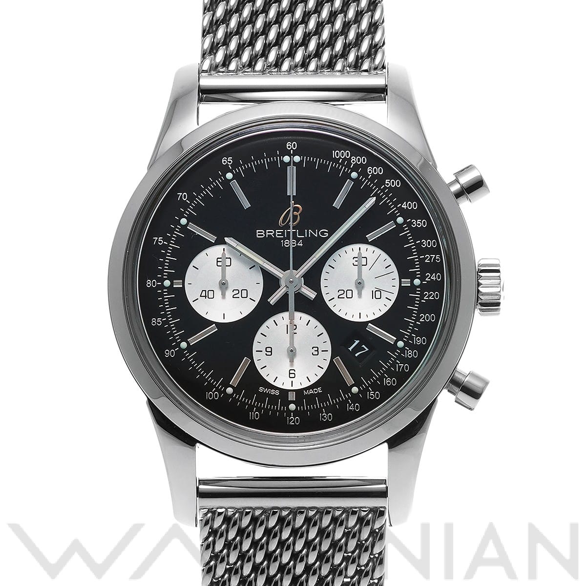 ブライトリング トランスオーシャン クロノグラフ リミテッド AB0151 ブラック/シルバー メンズ 時計 【中古】【wristwatch】