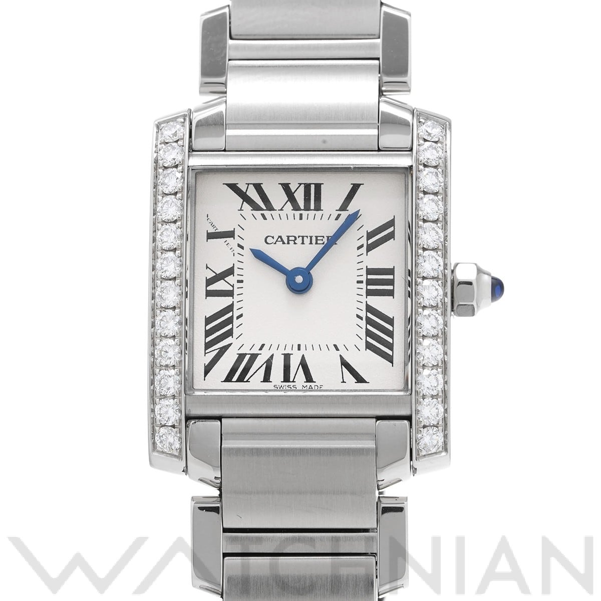 カルティエ タンク フランセーズ SM W4TA0008 シルバー レディース 時計 【中古】【wristwatch】
