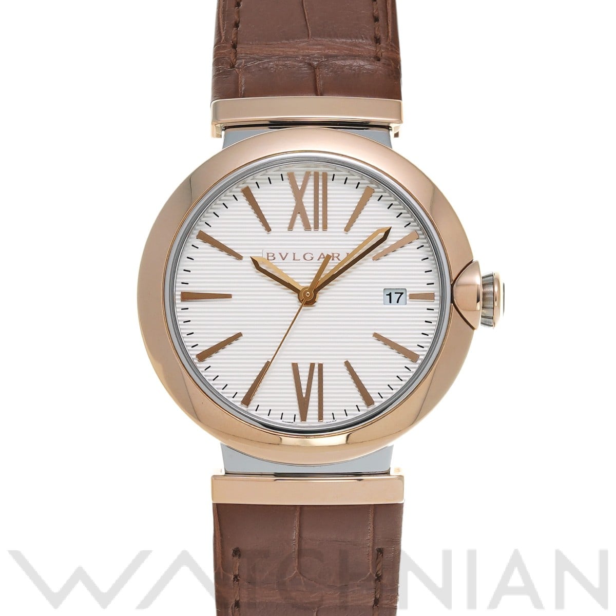 ブルガリ ルチェア LU40C6SPGLD シルバー メンズ 時計 【中古】【wristwatch】