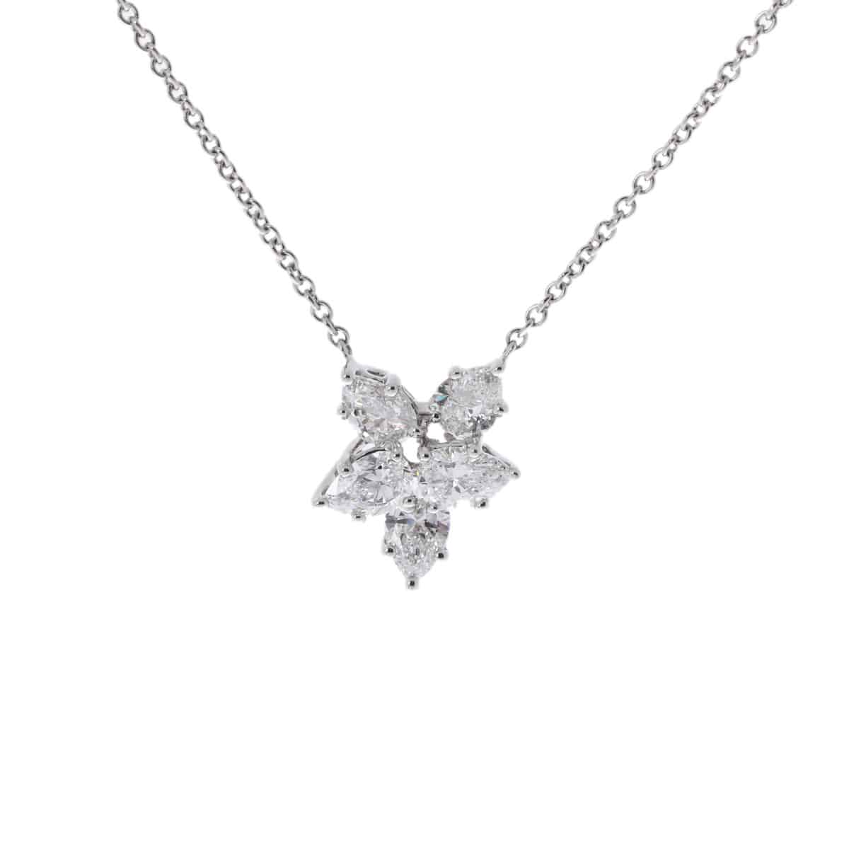 ハリー ウィンストン ウィンストンクラスター ネックレス シルバー PEDPCLSMWC Pt950プラチナ レディース ジュエリー 【中古】【jewelry】