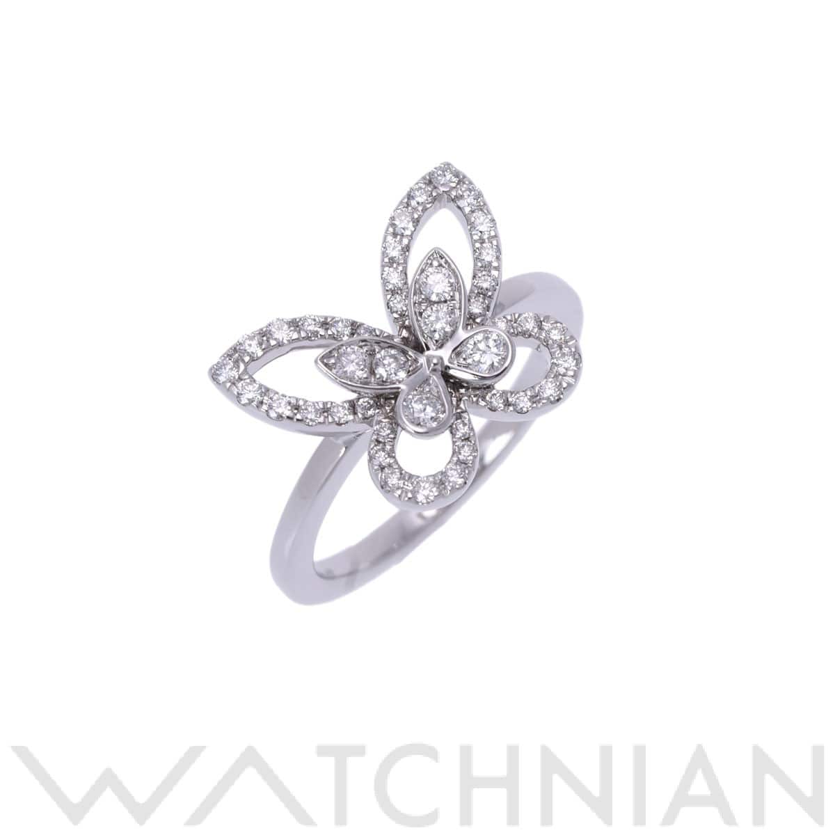 グラフ バタフライシルエット  シルバー K18ホワイトゴールド WG レディース ジュエリー 【中古】【jewelry】