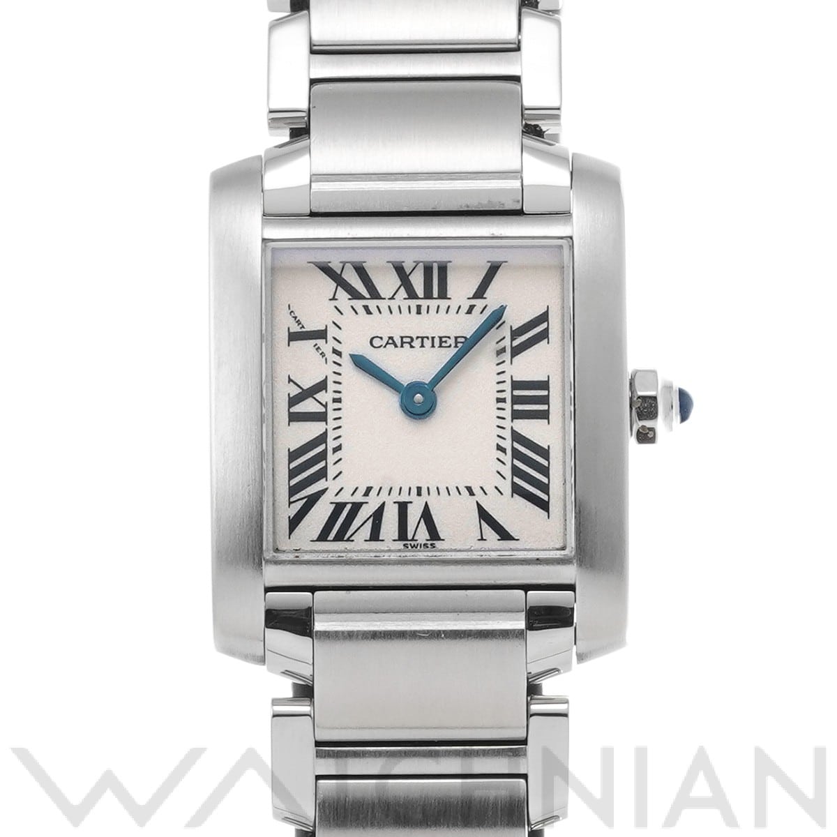 カルティエ タンク フランセーズ SM W51008Q3 シルバー レディース 時計 【中古】【wristwatch】