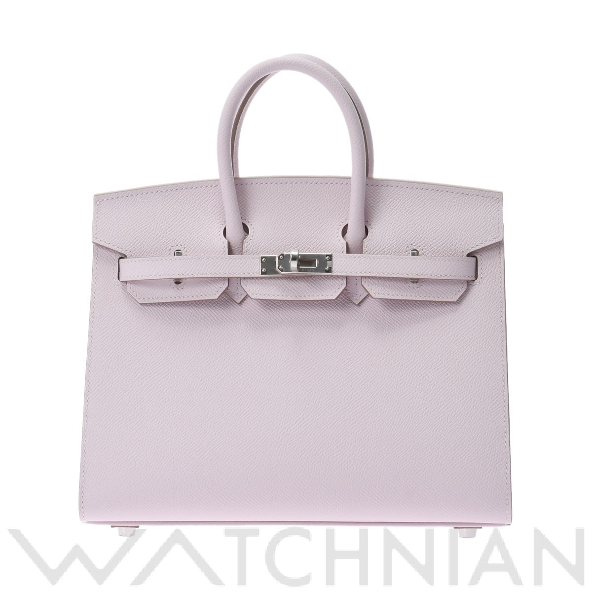 エルメス バーキン 25 セリエ モーヴペール/パラジウム金具 ヴォーエプソン レディース バッグ 【新品】【bag】