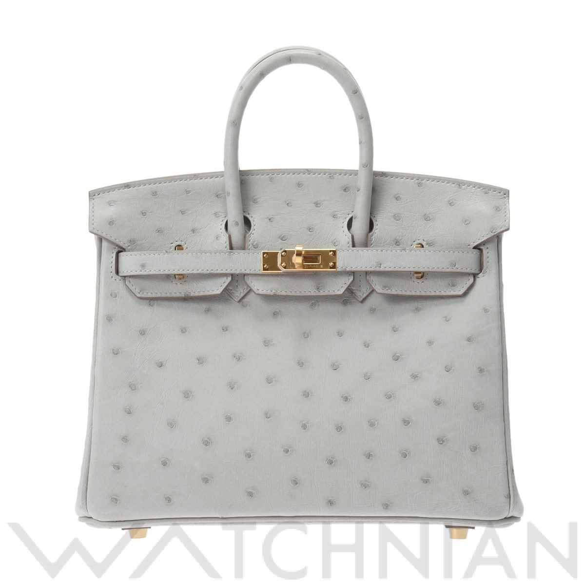 エルメス バーキン 25 グリペール/ゴールド金具 オーストリッチ レディース バッグ 【新品】【bag】