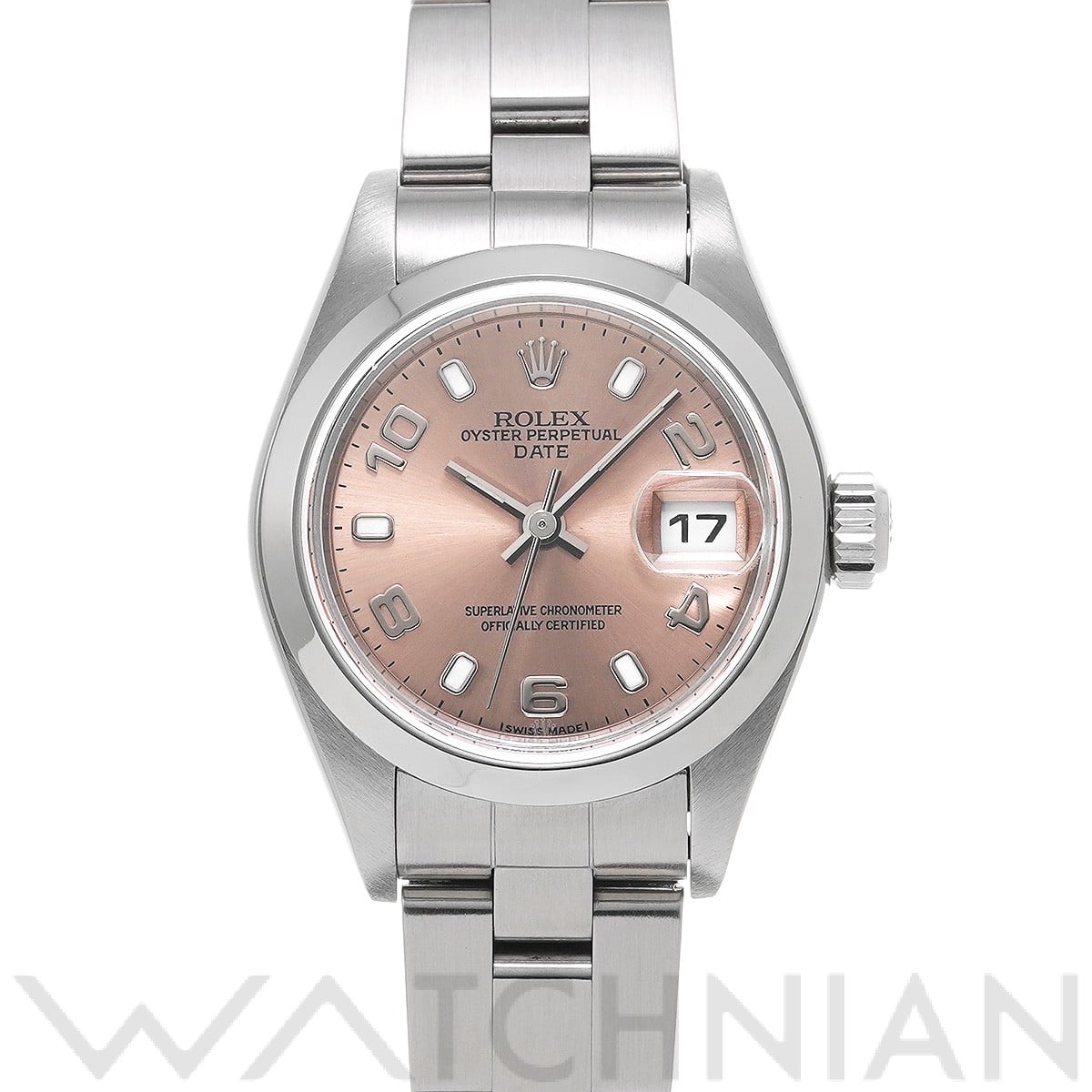 ロレックス オイスター パーペチュアル デイト 79160 ピンク レディース 時計 【中古】【wristwatch】