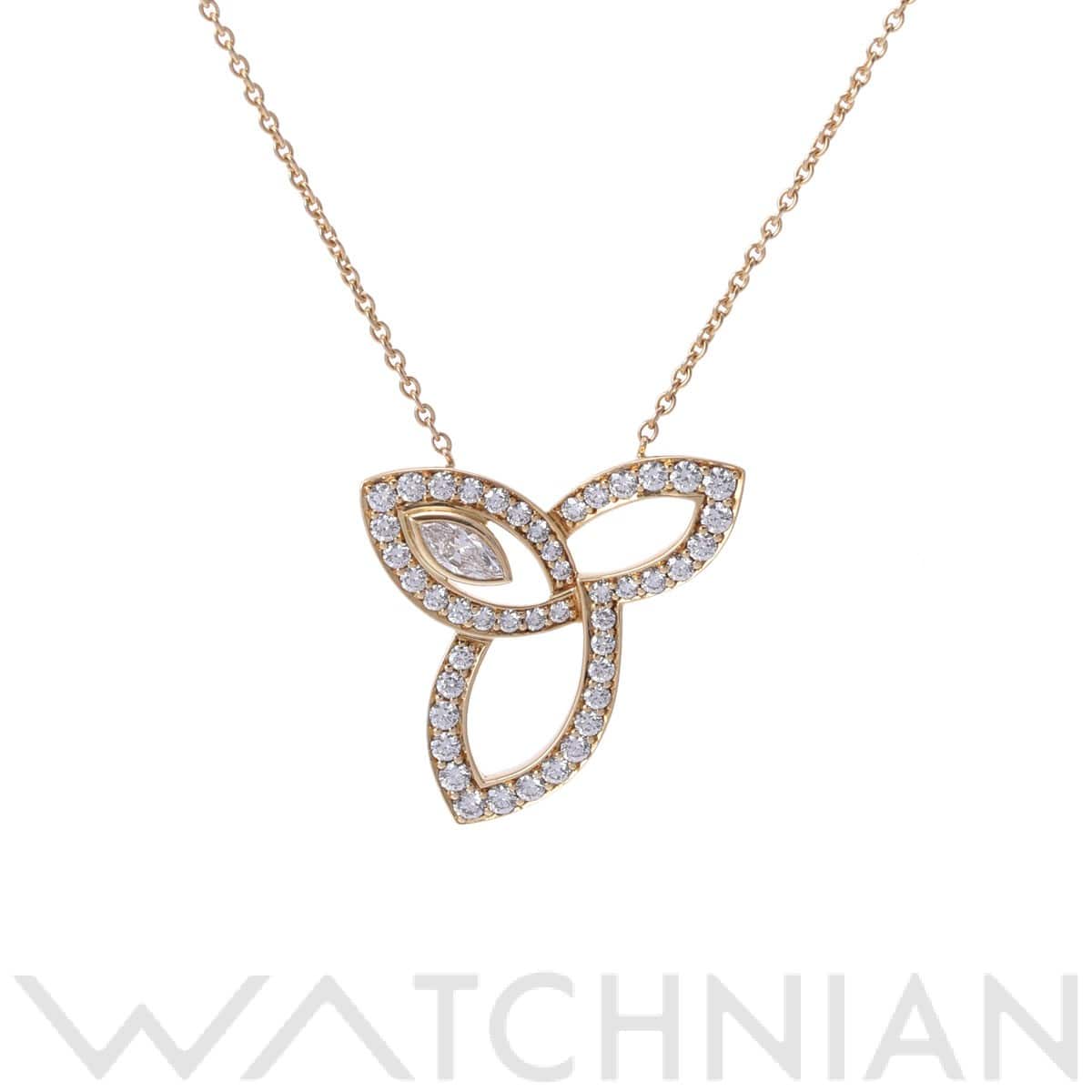 ハリー ウィンストン リリークラスター ネックレス ダイヤ ゴールド K18イエローゴールド YG レディース ジュエリー 【中古】【jewelry】